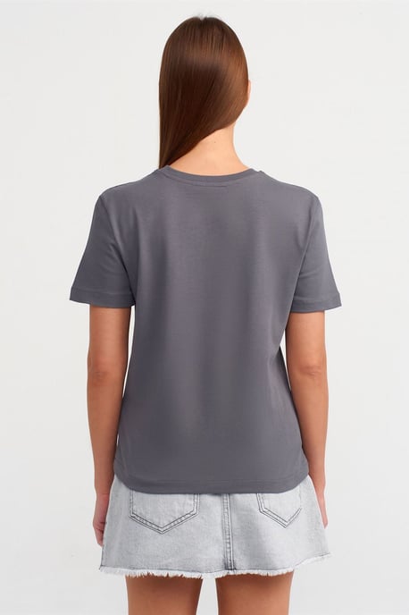 Damen Baumwoll Rundhalsausschnitt T-Shirt - Image 2