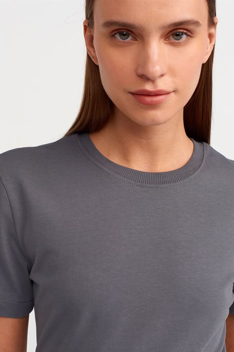 Damen Baumwoll Rundhalsausschnitt T-Shirt - Image 4