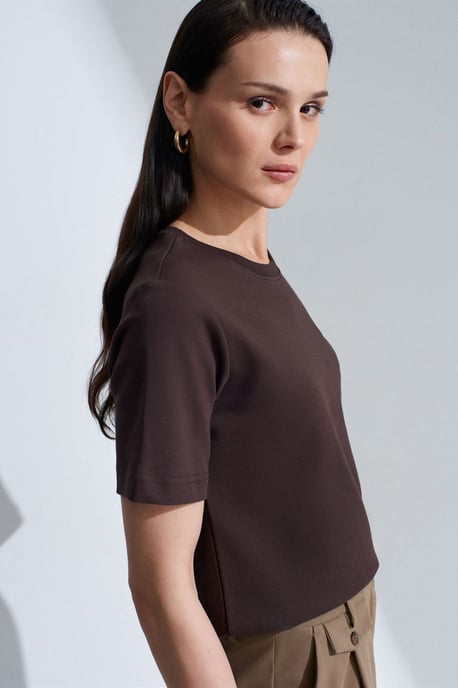 Damen Baumwolle Rundhals T-Shirt - Image 3