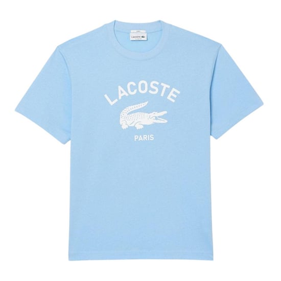 Lacoste - "Paris" T-Shirt für Herren/Damen Unisex, Baumwolle (Hellblau) - Image 2