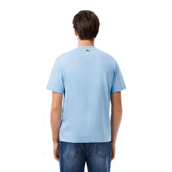 Lacoste - "Paris" T-Shirt für Herren/Damen Unisex, Baumwolle (Hellblau) - Image 3