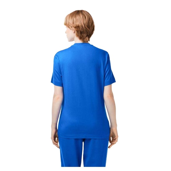 Lacoste - "Club" T-Shirt für Herren/Damen Unisex, Dicke Baumwolle (Blau) - Image 3
