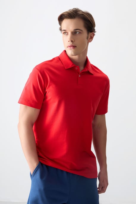 Übergrößen-Polo-Kragen-T-Shirt - Image 1