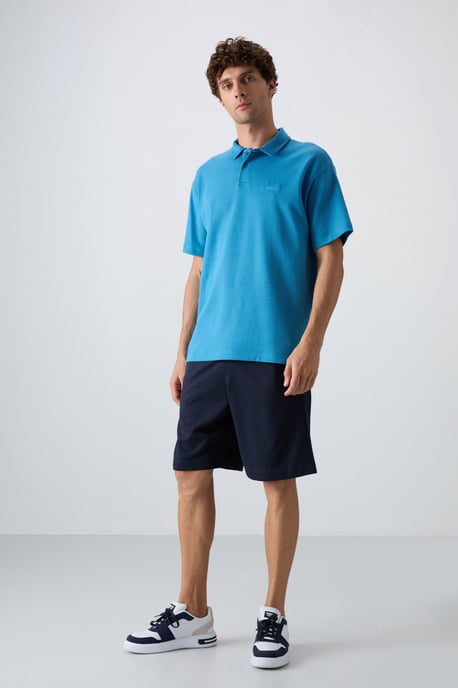 Herren Oversized Polo T-Shirt - Image 2