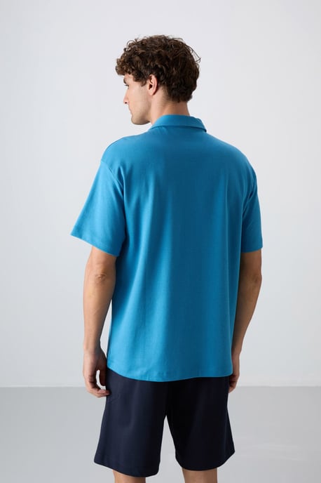 Herren Oversized Polo T-Shirt - Image 5