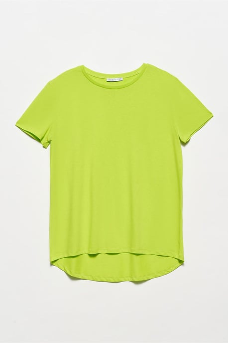 Damen Baumwoll Rundhalsausschnitt T-Shirt - Image 1