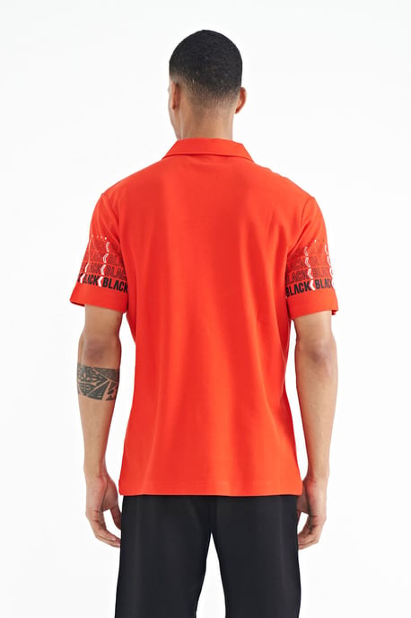 Herren Baumwoll Polo-Kragen bedrucktes T-Shirt - Image 6