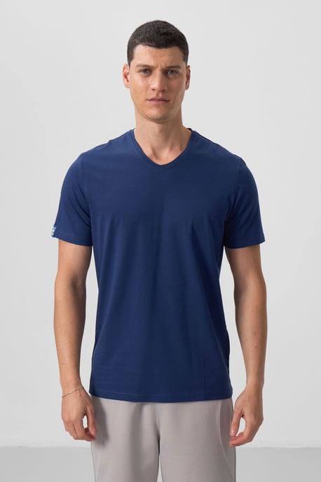 Herren V-Ausschnitt Kurzarm T-Shirt - Image 5