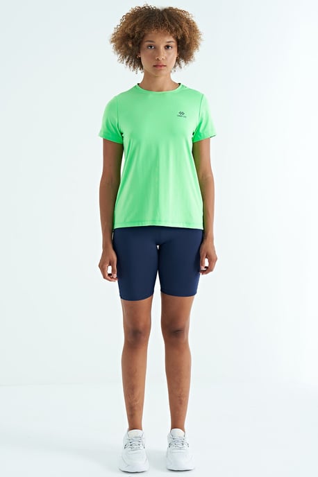 Damen entspanntes Crew-Neck T-Shirt mit seitlichen Schlitzen - Image 3