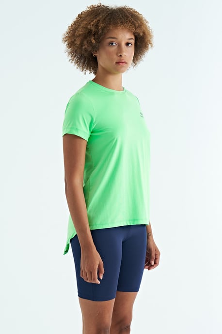 Damen entspanntes Crew-Neck T-Shirt mit seitlichen Schlitzen - Image 5