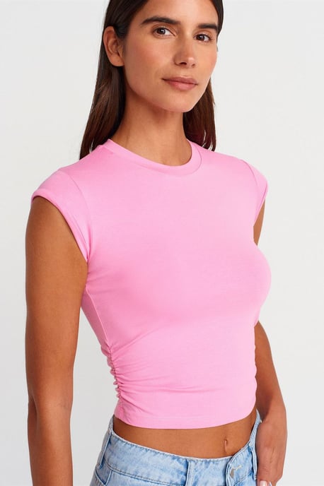 Damen Ärmelloses Crop-Top T-Shirt - Image 1