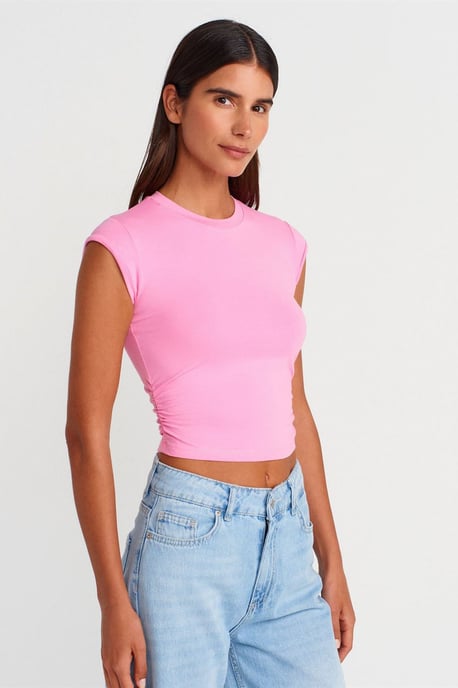 Damen Ärmelloses Crop-Top T-Shirt - Image 3