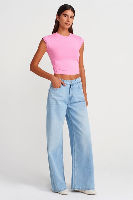 Damen Ärmelloses Crop-Top T-Shirt - Image 4