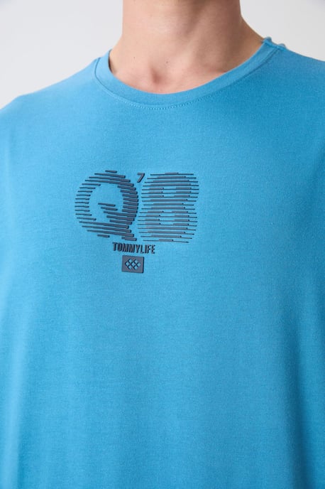 Übergroßes T-Shirt mit bedrucktem Logo und Rundhalskragen - Image 3