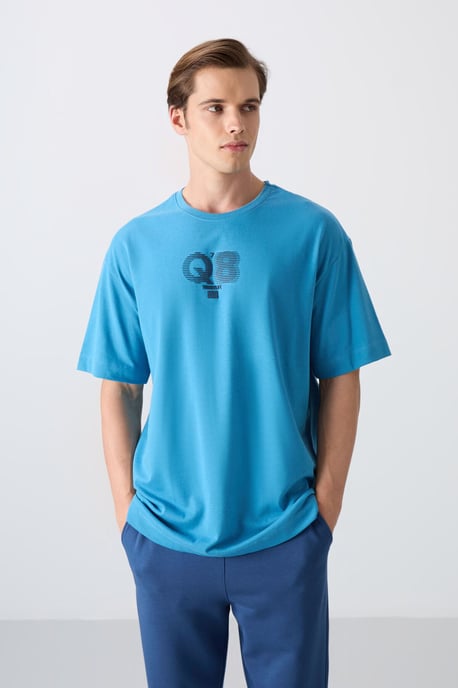 Übergroßes T-Shirt mit bedrucktem Logo und Rundhalskragen - Image 4
