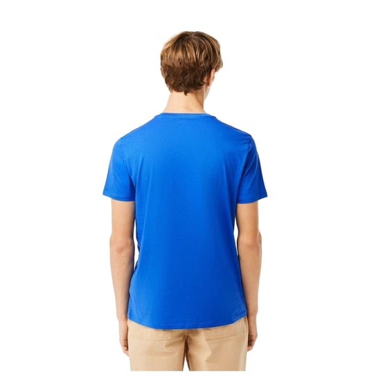 Lacoste - "Pima" T-Shirt für Herren, V-Ausschnitt, Leicht (Blau) - Image 2