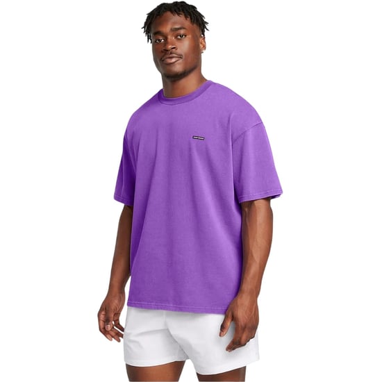 Under Armour - T-Shirt für Herren, Logo, Gewaschen, Übergroß (Violett) - Image 1