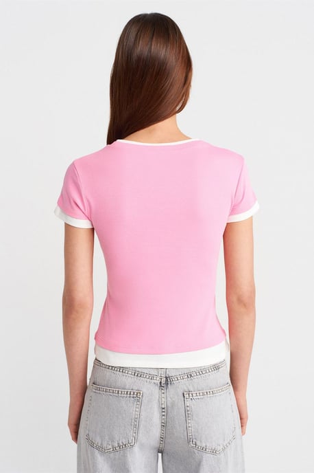 Damen Slim Fit Baumwoll T-Shirt mit Rundhalsausschnitt - Image 2