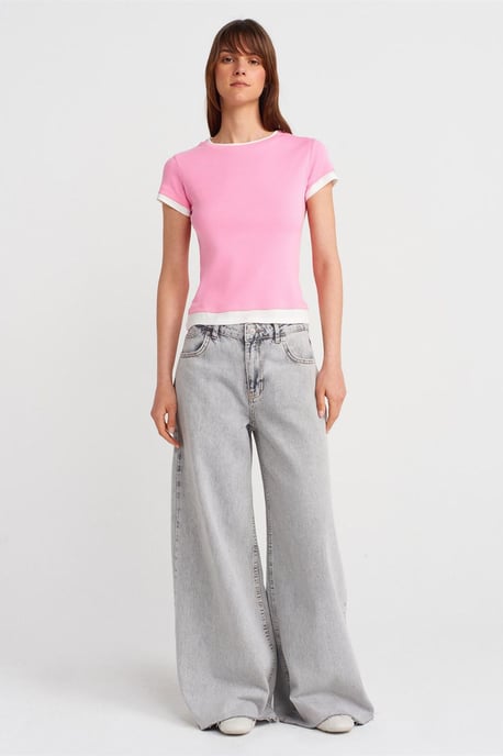 Damen Slim Fit Baumwoll T-Shirt mit Rundhalsausschnitt - Image 4