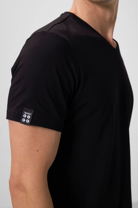Herren V-Ausschnitt Kurzarm T-Shirt - Image 4