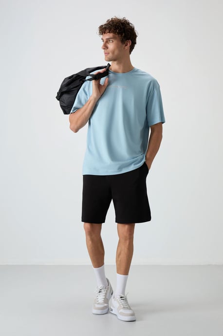 Übergröße Bedrucktes Rundhals-T-Shirt - Image 3
