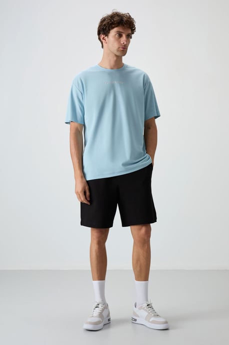 Übergröße Bedrucktes Rundhals-T-Shirt - Image 5