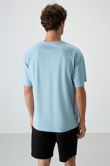 Übergröße Bedrucktes Rundhals-T-Shirt - Image 6