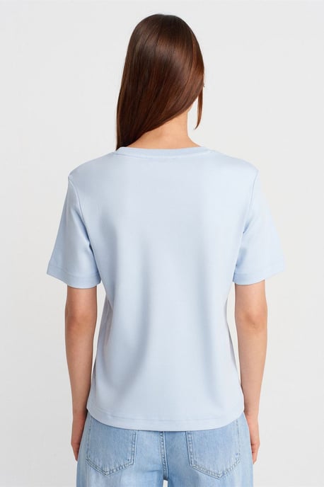 Damen Baumwoll Rundhalsausschnitt T-Shirt - Image 2