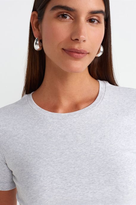 Damen Slim Fit Crop T-Shirt - Image 4