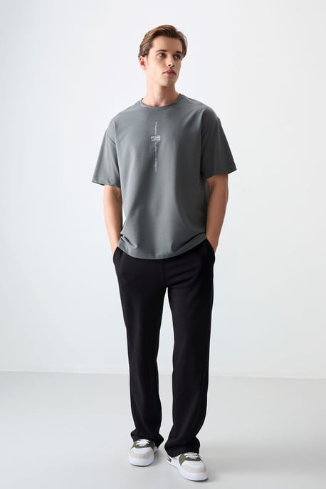 Übergröße Bedrucktes Rundhals-T-Shirt - Image 2