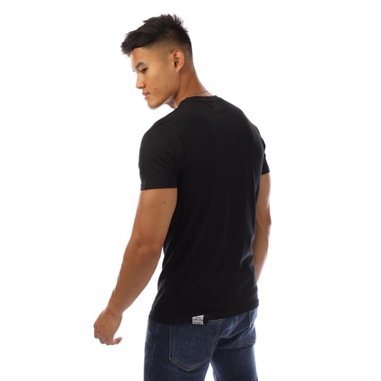 Aquascutum - "London" T-Shirt für Herren, Rundhalsausschnitt (Schwarz/Weiß) - Image 2