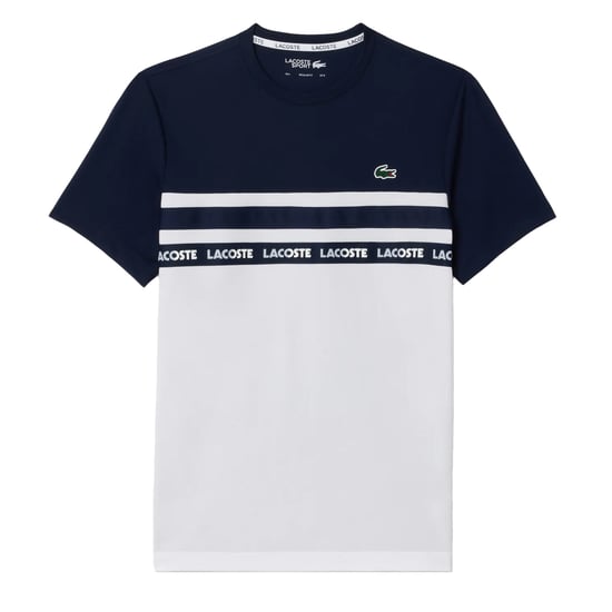 Lacoste - T-Shirt für Herren, Piqué (Weiß/Dunkles Marineblau) - Image 2