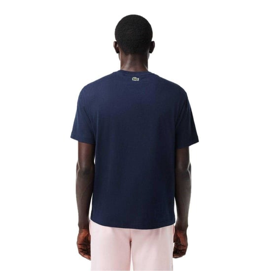 Lacoste - T-Shirt für Herren, Piqué (Weiß/Dunkles Marineblau) - Image 3