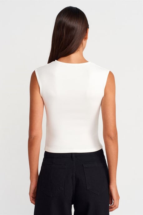 Damen Rippenshirt ohne Ärmel mit Rundhalsausschnitt - Image 2
