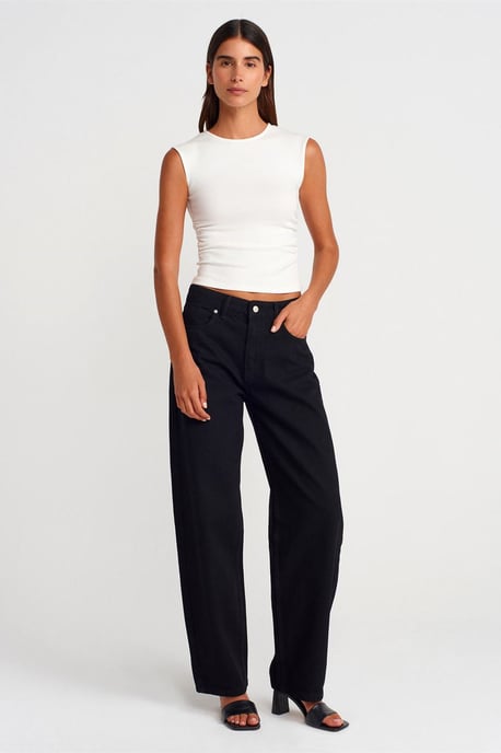 Damen Rippenshirt ohne Ärmel mit Rundhalsausschnitt - Image 4