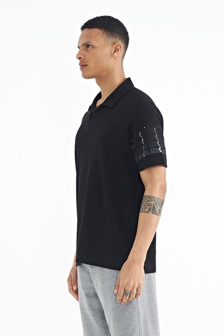 Herren Baumwoll-Polo-Kragen Bedrucktes T-Shirt - Image 5