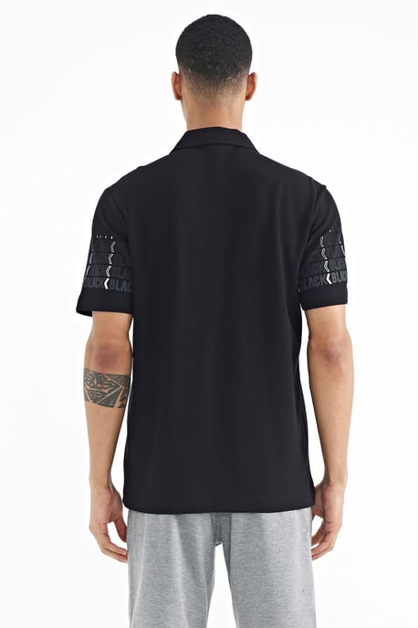 Herren Baumwoll-Polo-Kragen Bedrucktes T-Shirt - Image 6