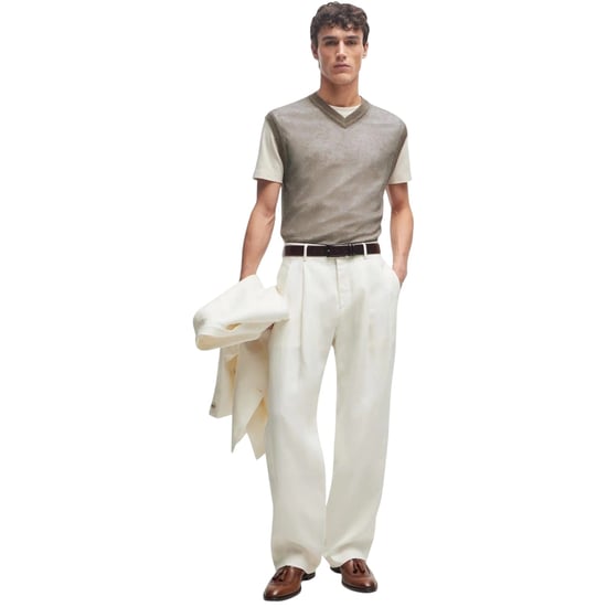 Boss - "Lucid" T-Shirt für Herren, Rundhalsausschnitt (Beige) - Image 1