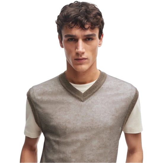 Boss - "Lucid" T-Shirt für Herren, Rundhalsausschnitt (Beige) - Image 4
