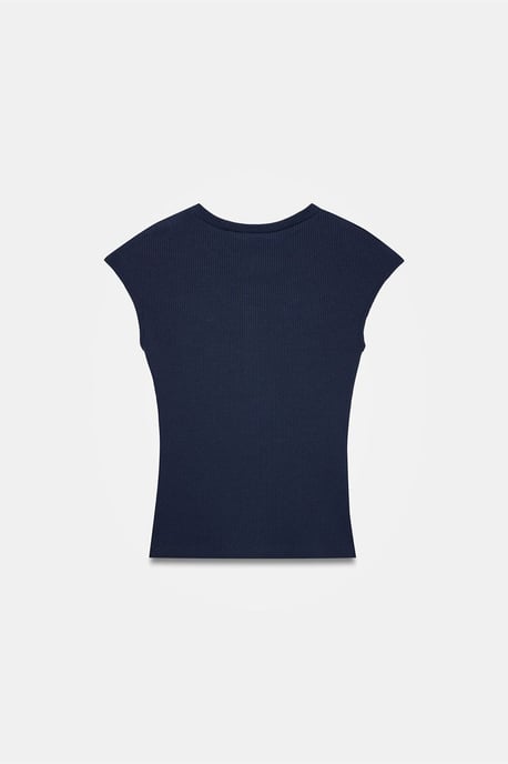 Figurbetontes Baumwoll-Jersey Rundhals-T-Shirt - Image 6