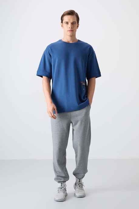 Übergrößen-Cotton-Mix Rundhals-T-Shirt - Image 2