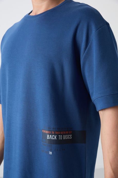 Übergrößen-Cotton-Mix Rundhals-T-Shirt - Image 3