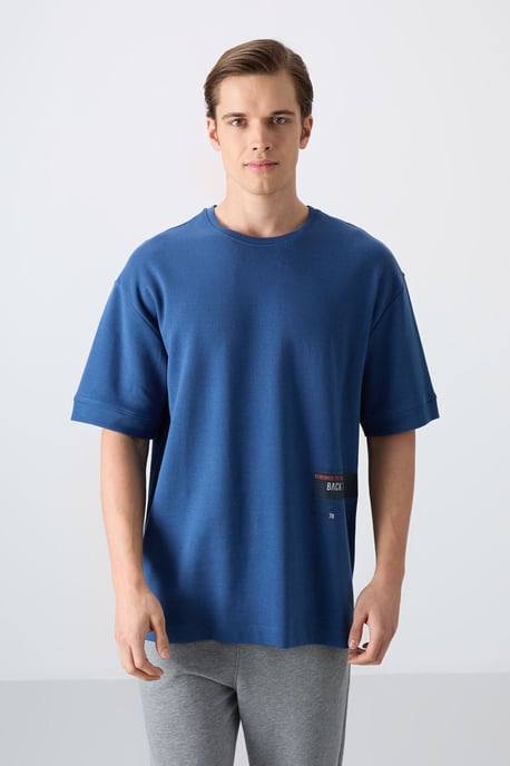 Übergrößen-Cotton-Mix Rundhals-T-Shirt - Image 4