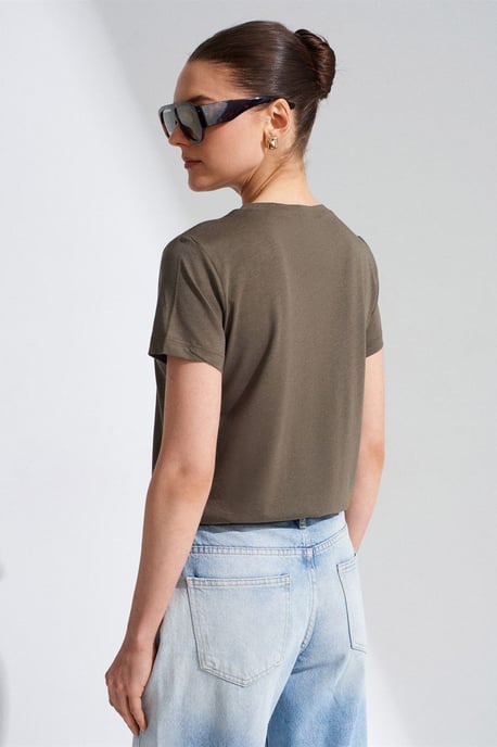Damen Rundhals Kurzarm T-Shirt - Image 2