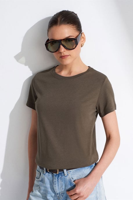 Damen Rundhals Kurzarm T-Shirt - Image 3