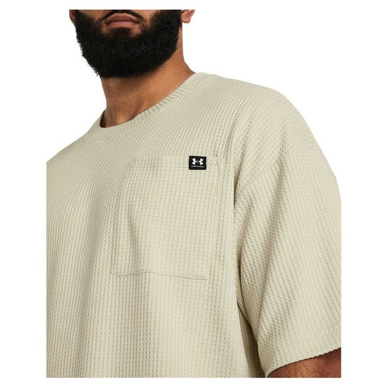 Under Armour - "Rival" T-Shirt für Herren, Waffelstoff (Weiß) - Image 4
