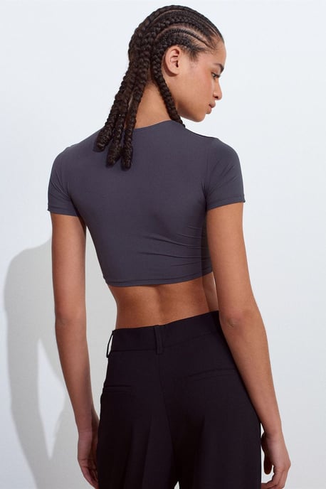 Damen Slim Fit Crop-Top - Image 2