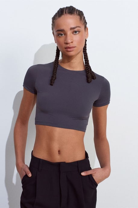Damen Slim Fit Crop-Top - Image 5