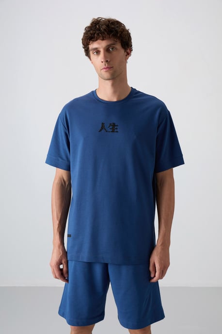 Übergröße Bedrucktes Rundhals-T-Shirt - Image 5