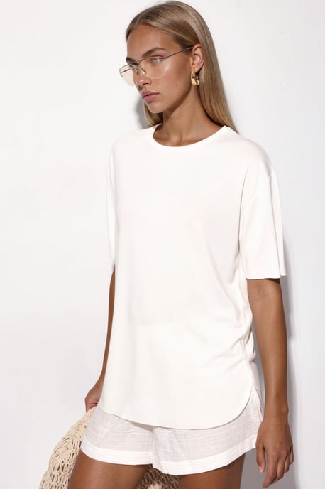 Lockere Passform Crew-Neck T-Shirt - Image 4
